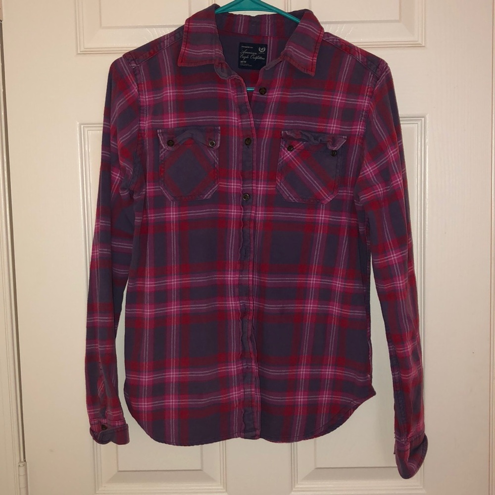 American Eagle Plaid long sleeve